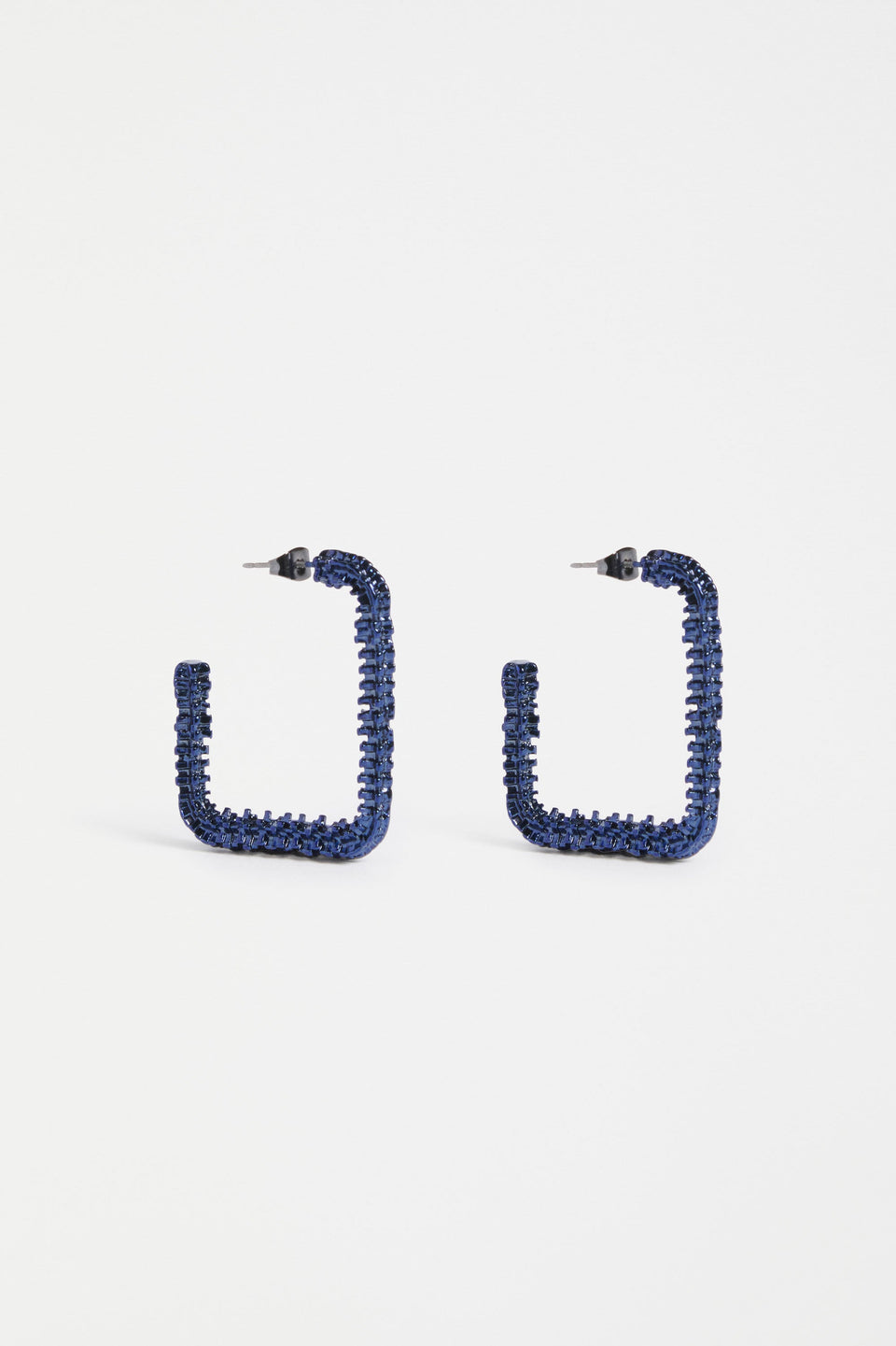 Hiva Large Hoop Earring Earrings - ELK | NAVY