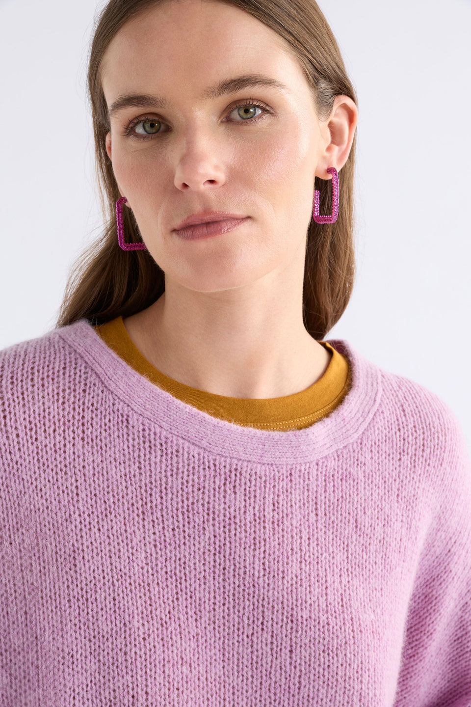 Hiva Large Hoop Earring Earrings - ELK | FUCHSIA