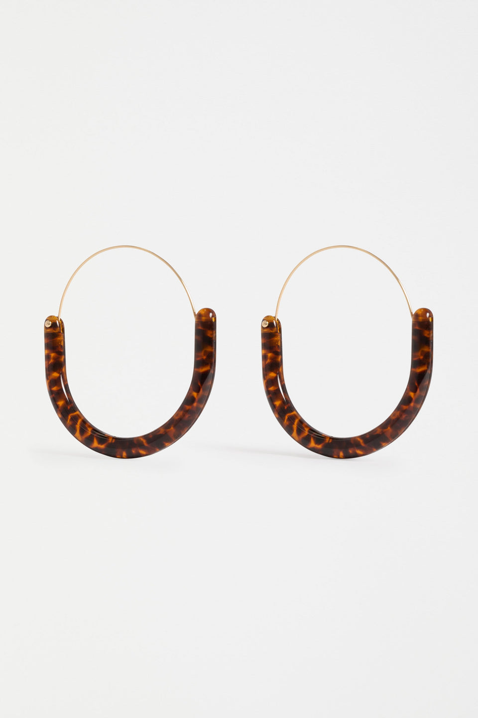 Aki Hoop Earring Earrings - ELK | TORTOISESHELL SPECKLE