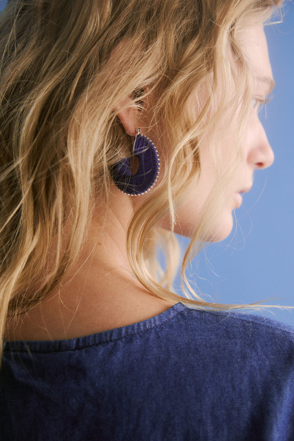 Ledde Hoop Earring Earrings - ELK Campaign | COBALT