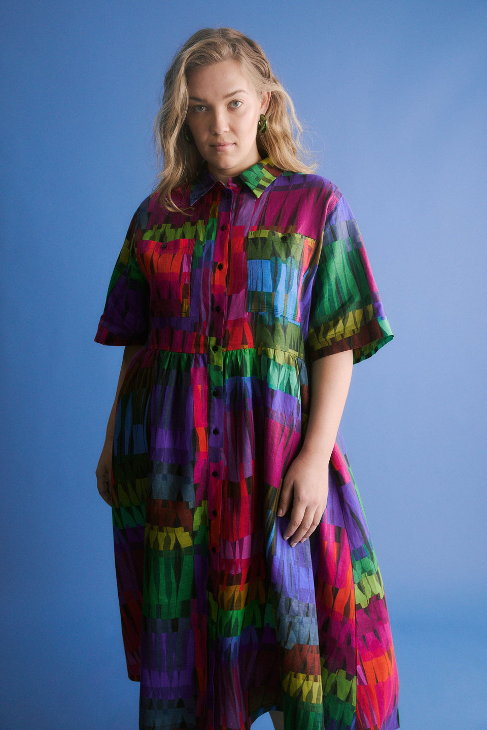 Llinen Light Dress Lind Print Dresses - ELK | LIND DARK PRINT