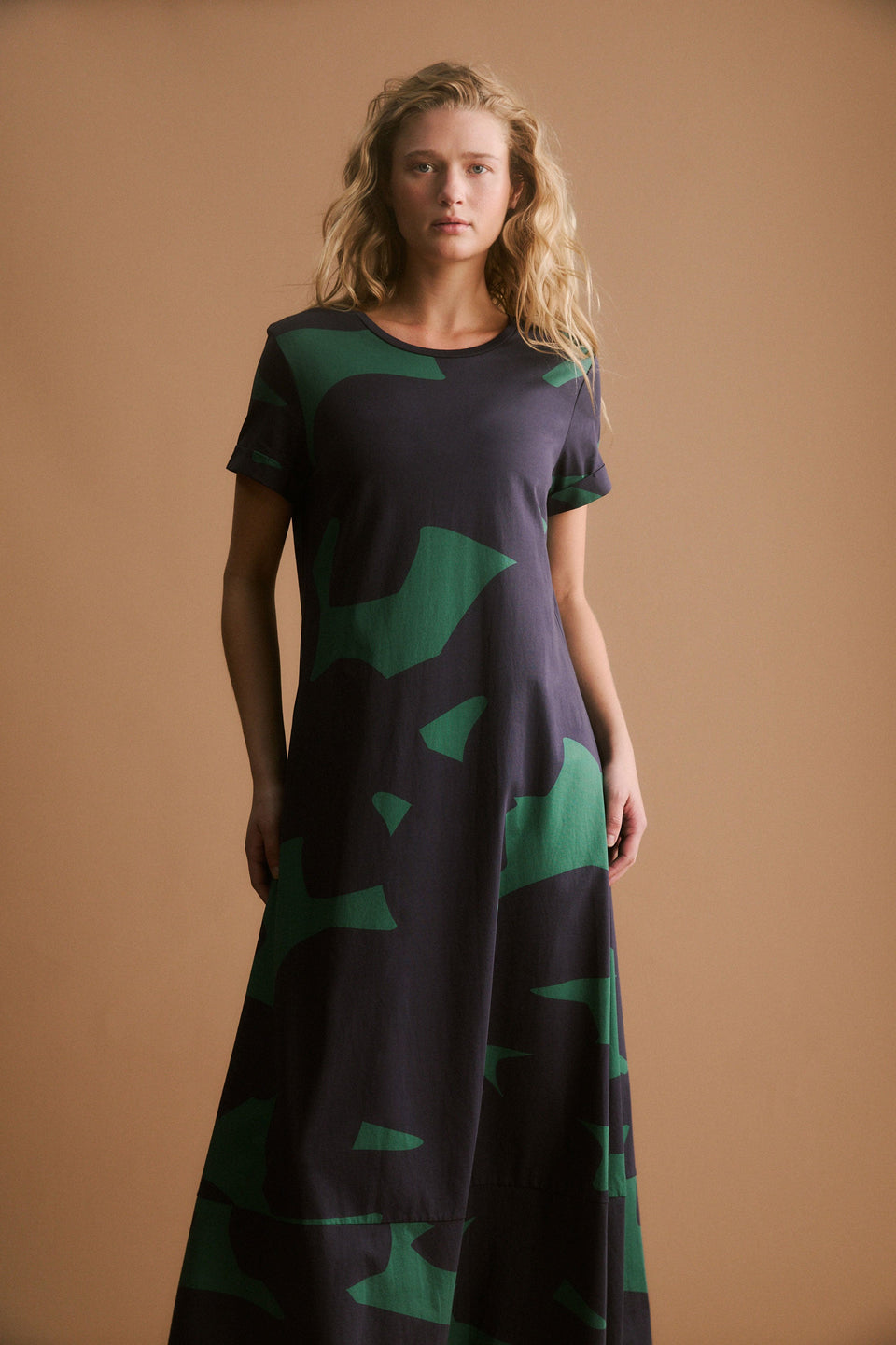 Haki Dress Teal Terra Print Dresses - ELK | TEAL TERA