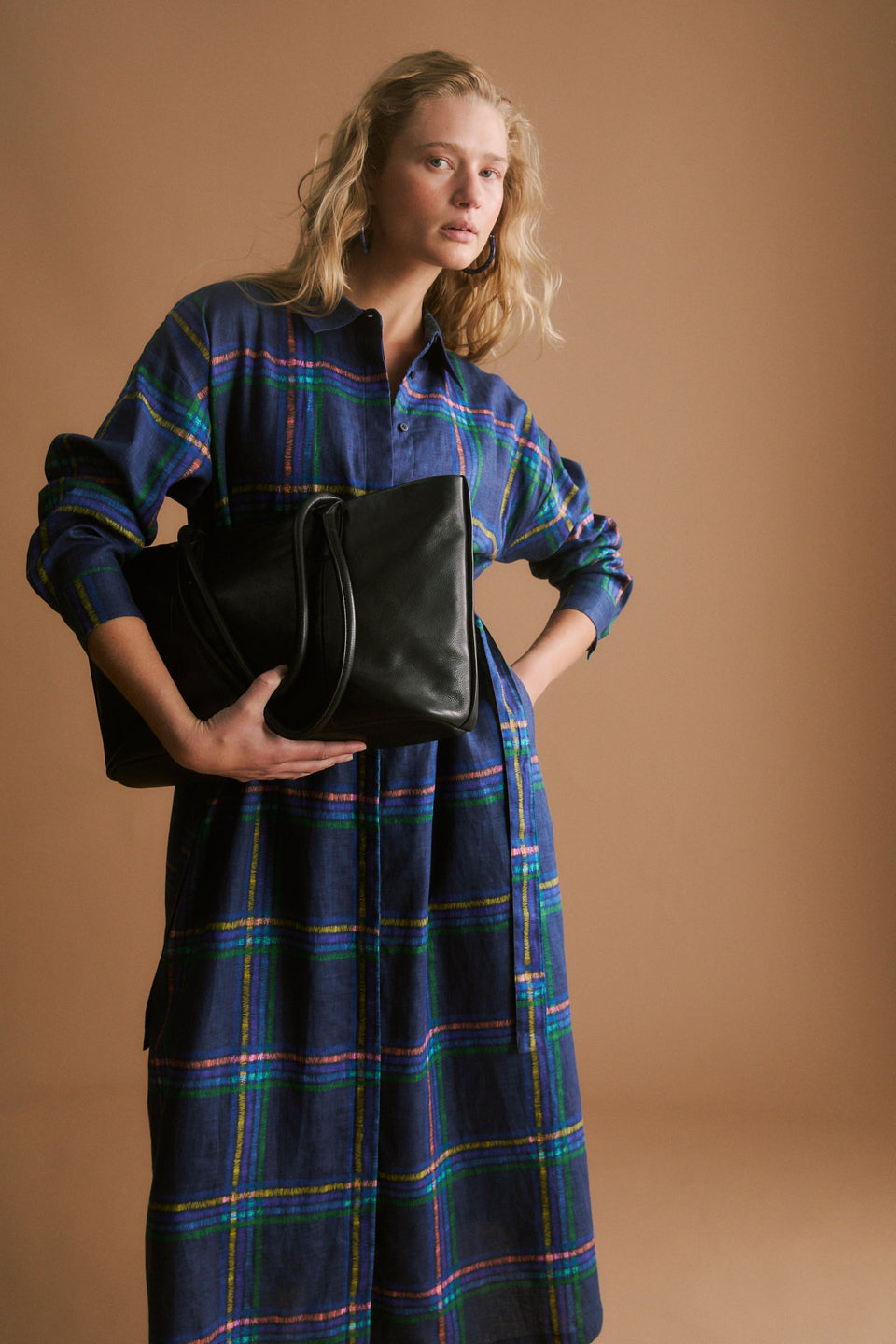 Paimo Shirt Dress on Model campaign | ELBA CHECK