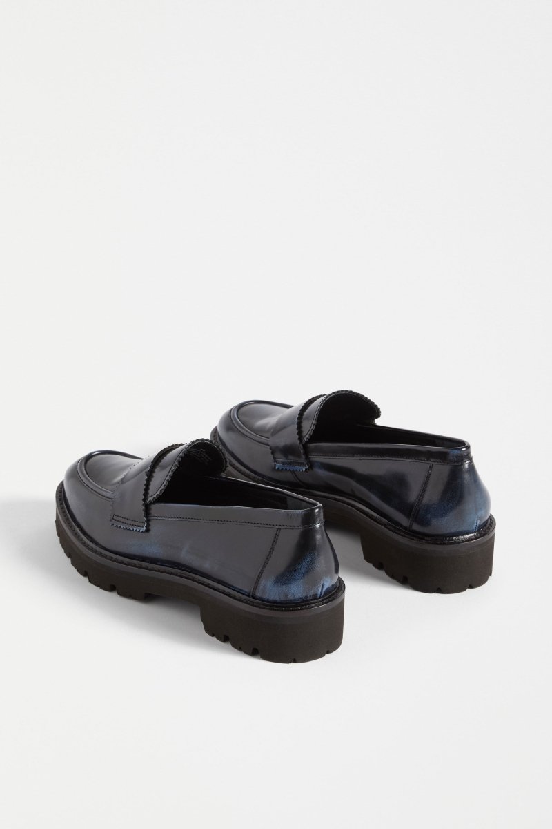 Tirstta Platform Loafer Flats - ELK | DARK NAVY