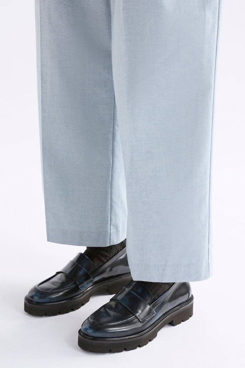 Tirstta Platform Loafer Flats - ELK | DARK NAVY