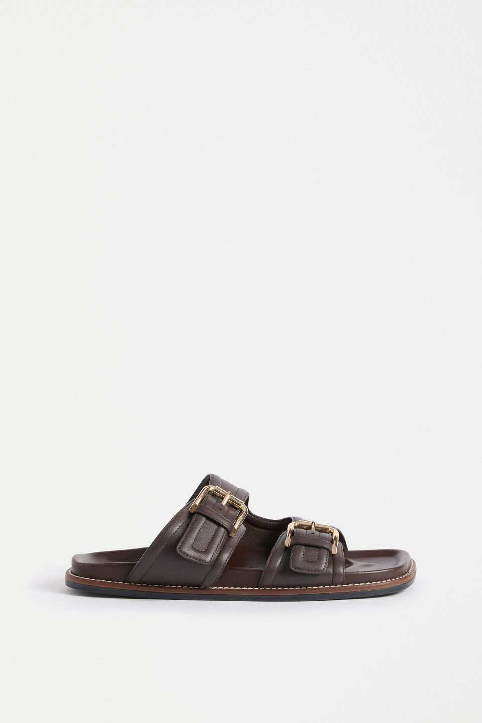 Beren Slide Espresso Sandals - ELK | ESPRESSO