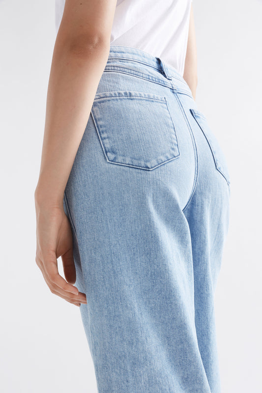 Tovi Regen Wide Leg Jean Model Back | VINTAGE BLUE