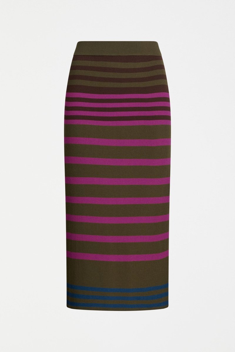 Shop The Pinto Striped Knit Midi Pencil Skirt | ELK AU