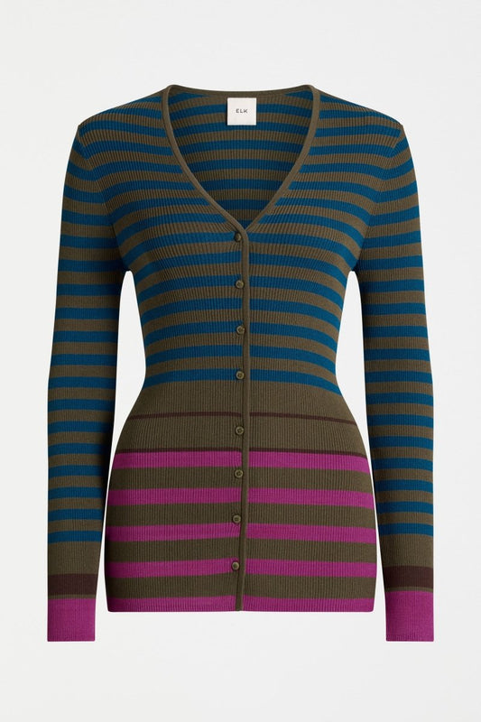 Pinto Cardi Knitwear - ELK | RIGA STRIPE