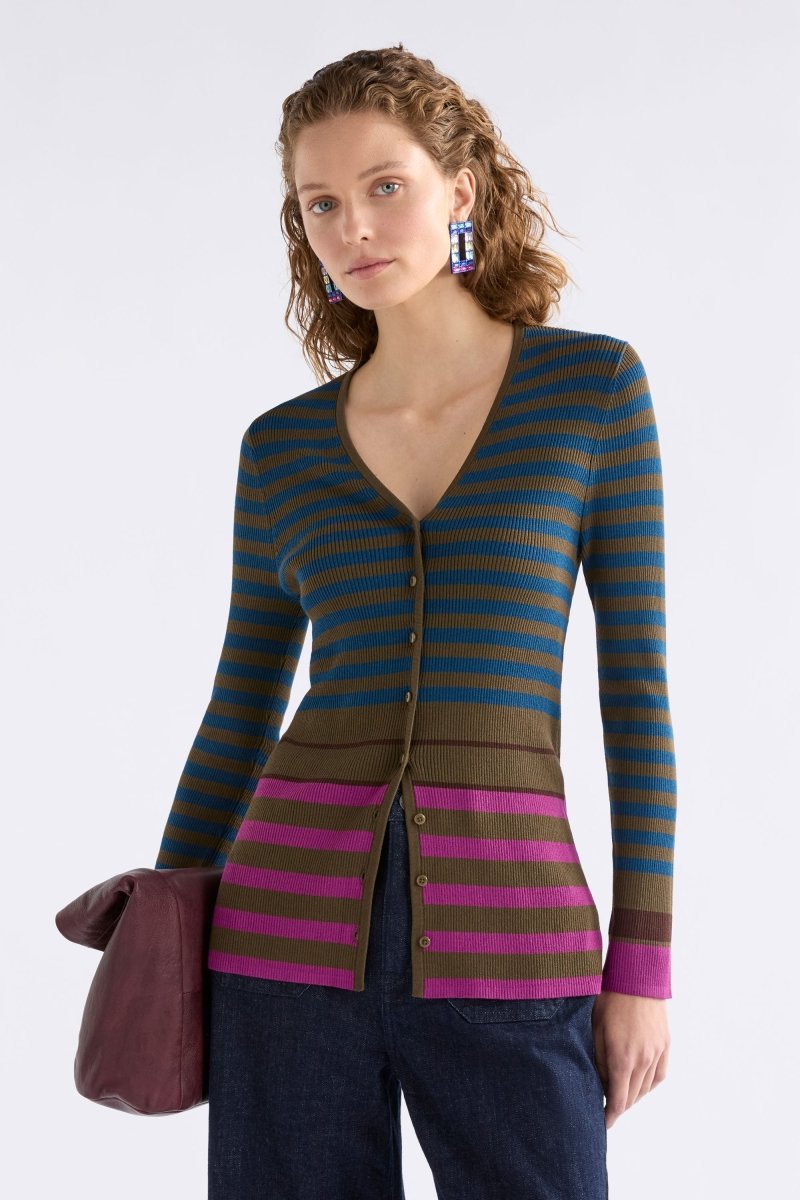 Pinto Cardi Knitwear - ELK | RIGA STRIPE