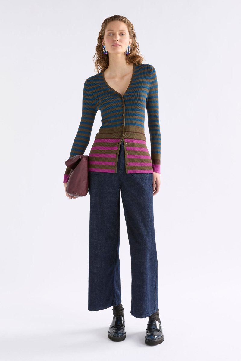 Pinto Cardi Knitwear - ELK | RIGA STRIPE