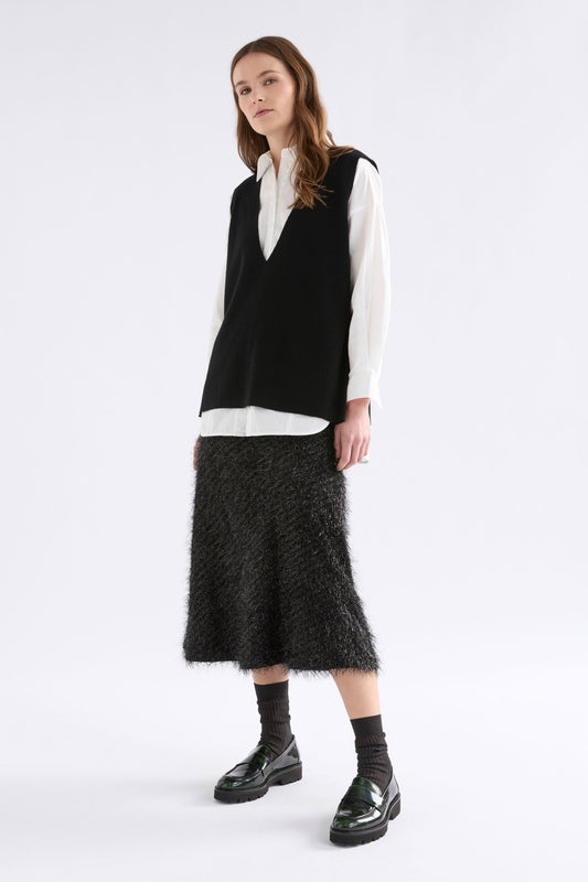 Alin Knit Vest Knitwear - ELK | BLACK