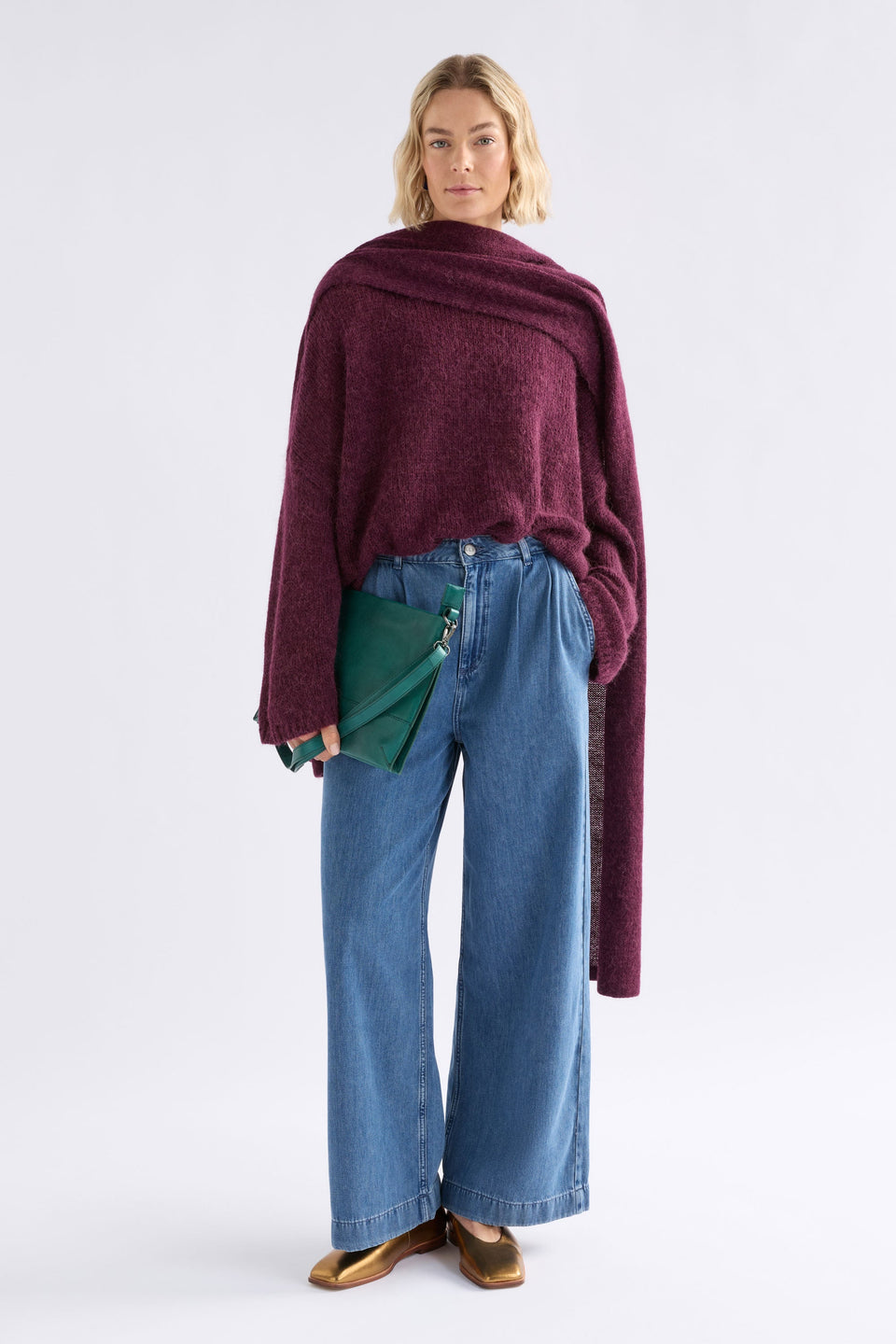 Agna Sweater Knitwear - ELK | MERLOT