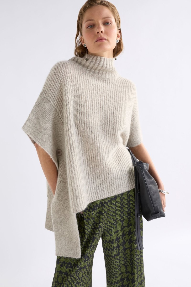Aleph Poncho Knitwear - ELK | OATMEAL MELANGE