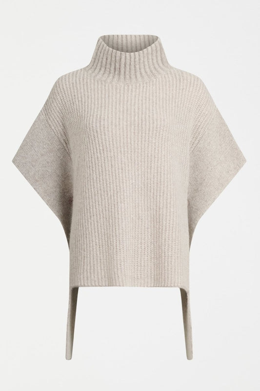 Aleph Poncho Knitwear - ELK | OATMEAL MELANGE