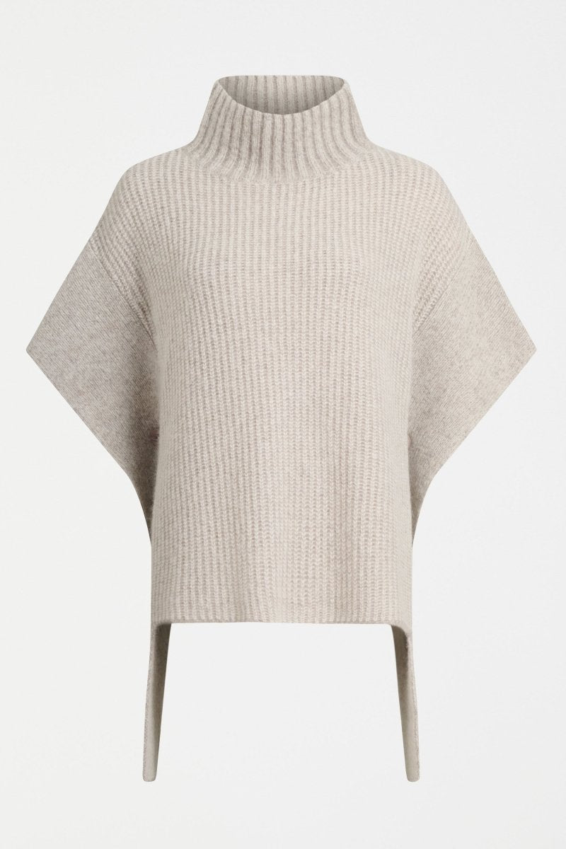 Aleph Poncho Knitwear - ELK | OATMEAL MELANGE