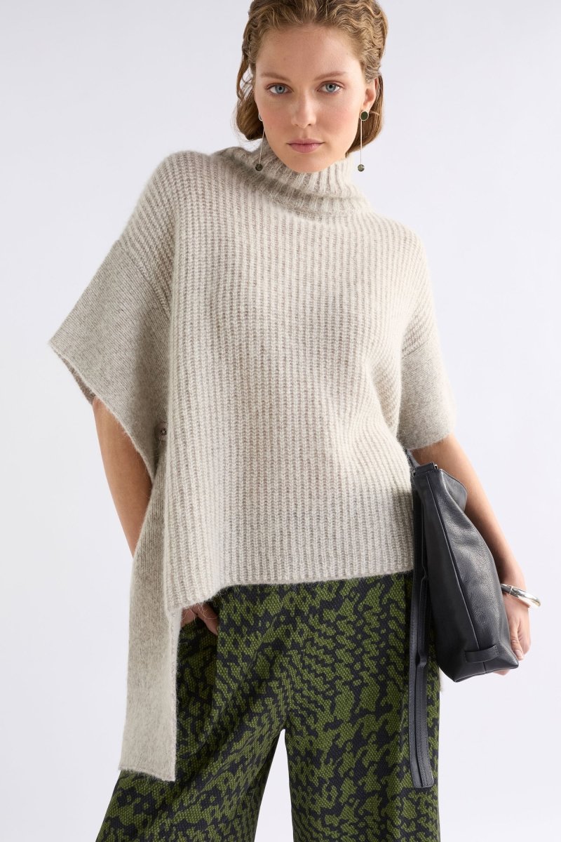 Aleph Poncho Knitwear - ELK | OATMEAL MELANGE
