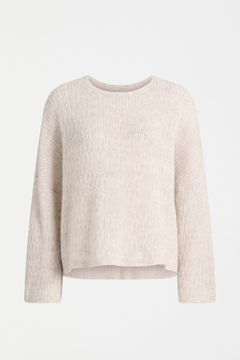 Agna Pattern Sweater Ecru Knitwear - ELK | ECRU