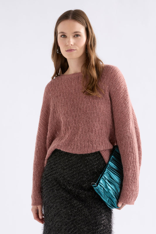 Agna Pattern Sweater Rosewood Knitwear - ELK | ROSEWOOD