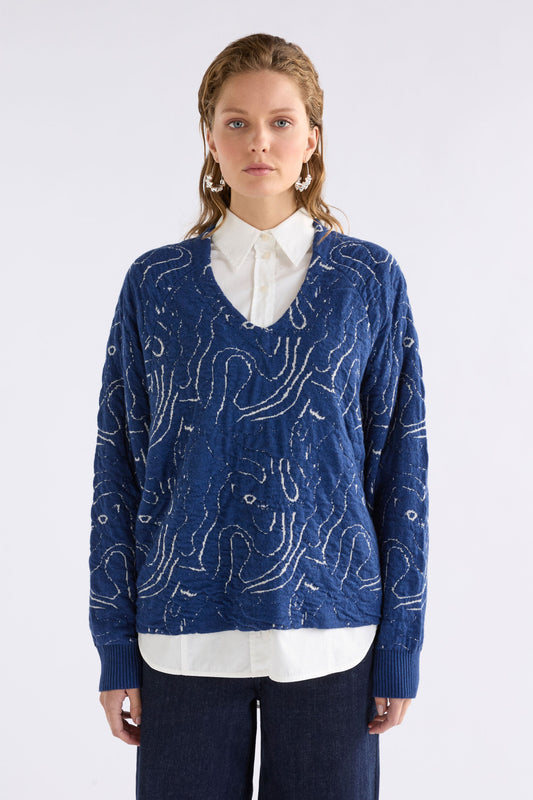 Otillia Sweater Knitwear - ELK | BLUE SILVER