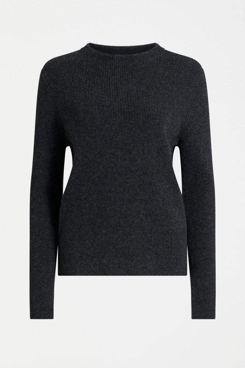 Nevis Sweater Charcoal Knitwear - ELK | CHARCOAL