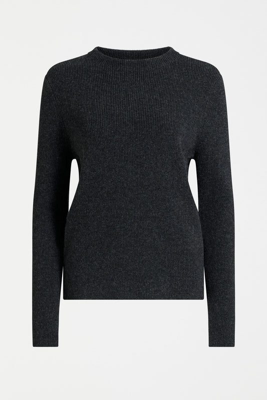 Nevis Sweater Charcoal Knitwear - ELK | CHARCOAL