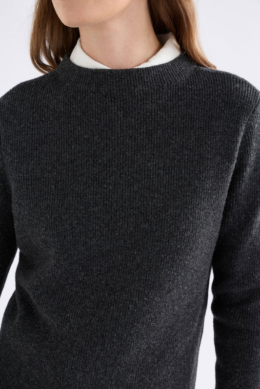 Nevis Sweater Charcoal Knitwear - ELK | CHARCOAL