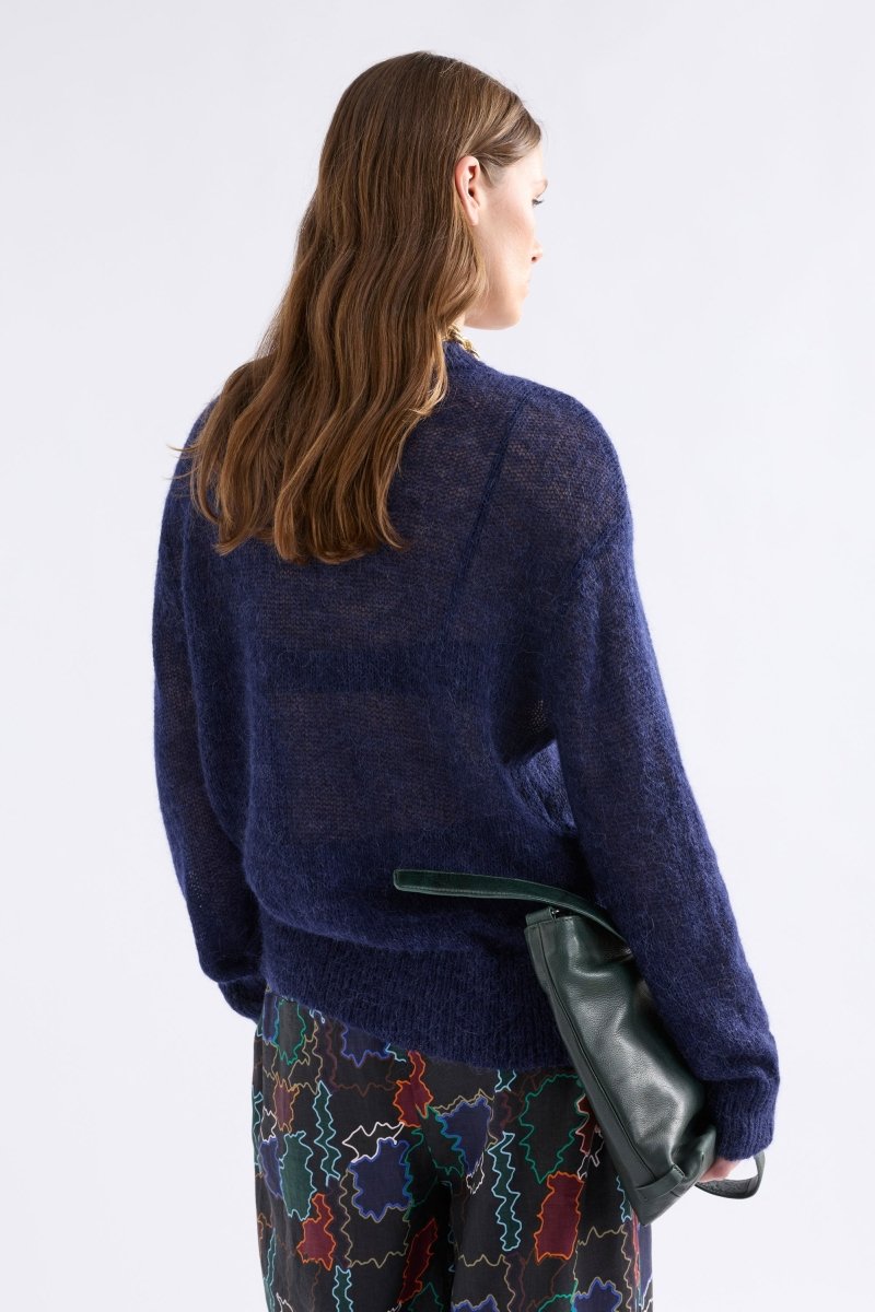 Fjer Sweater Bright Navy Knitwear - ELK | BRIGHT NAVY