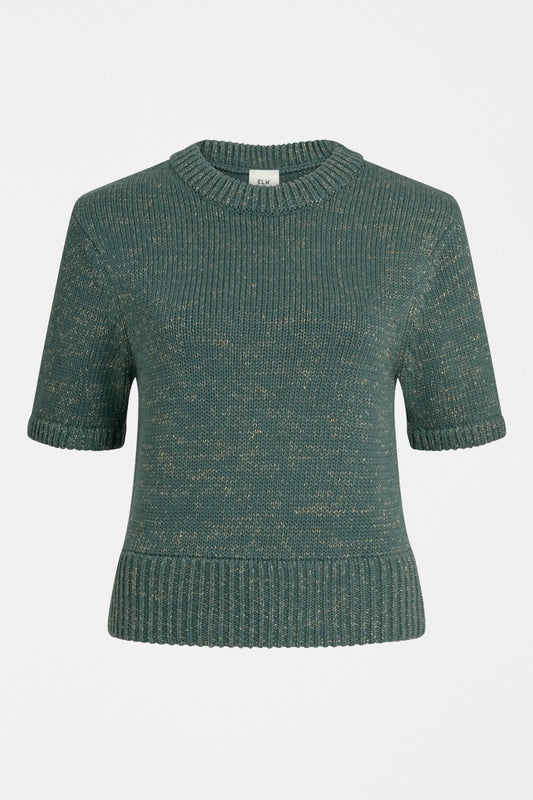 Luft Lurex Knit Top Sage Gold Knitwear - ELK | SAGE GOLD
