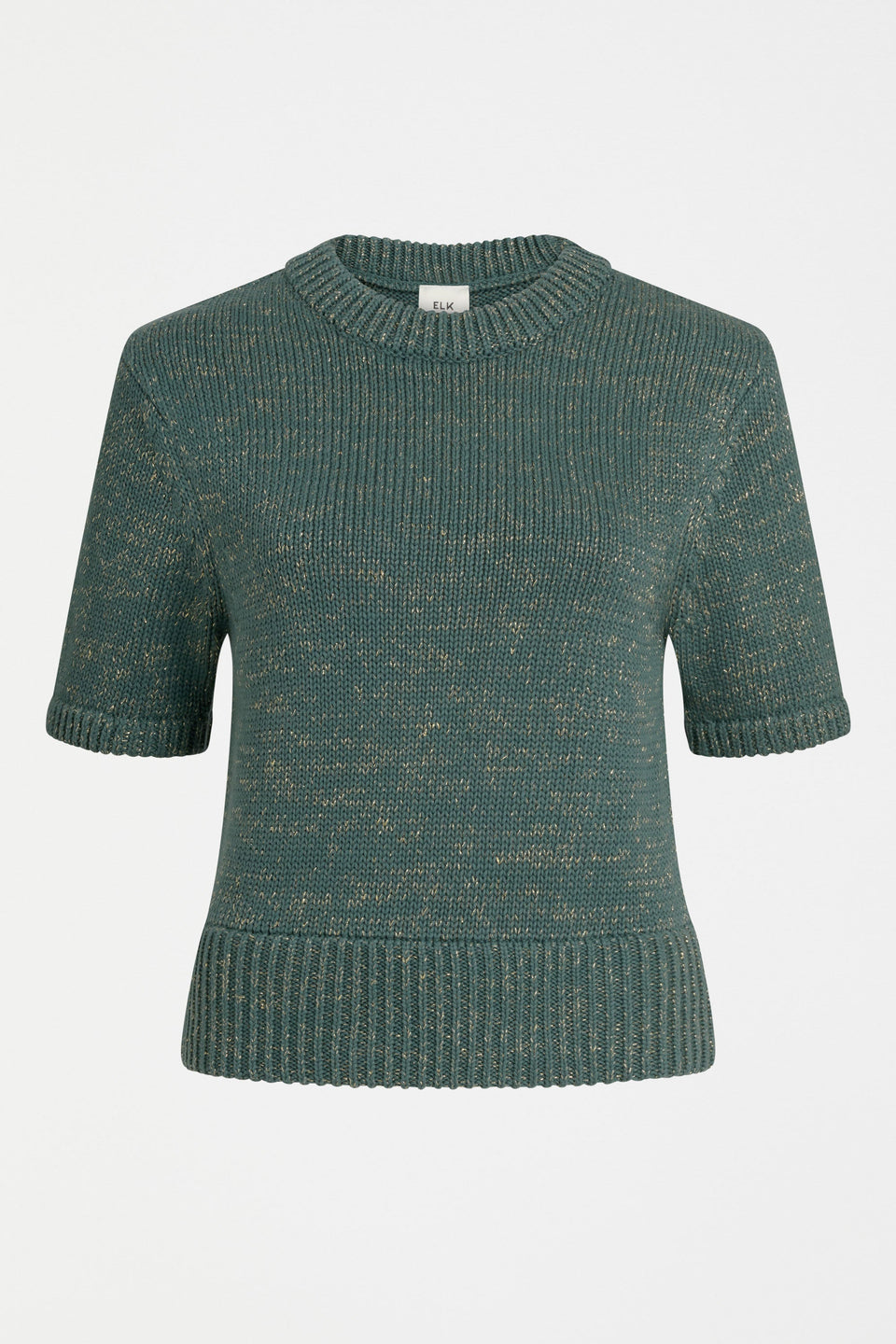 Luft Lurex Knit Top Sage Gold Knitwear - ELK | SAGE GOLD
