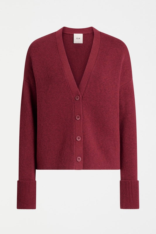 Klee Cardi Merlot Knitwear - ELK | MERLOT