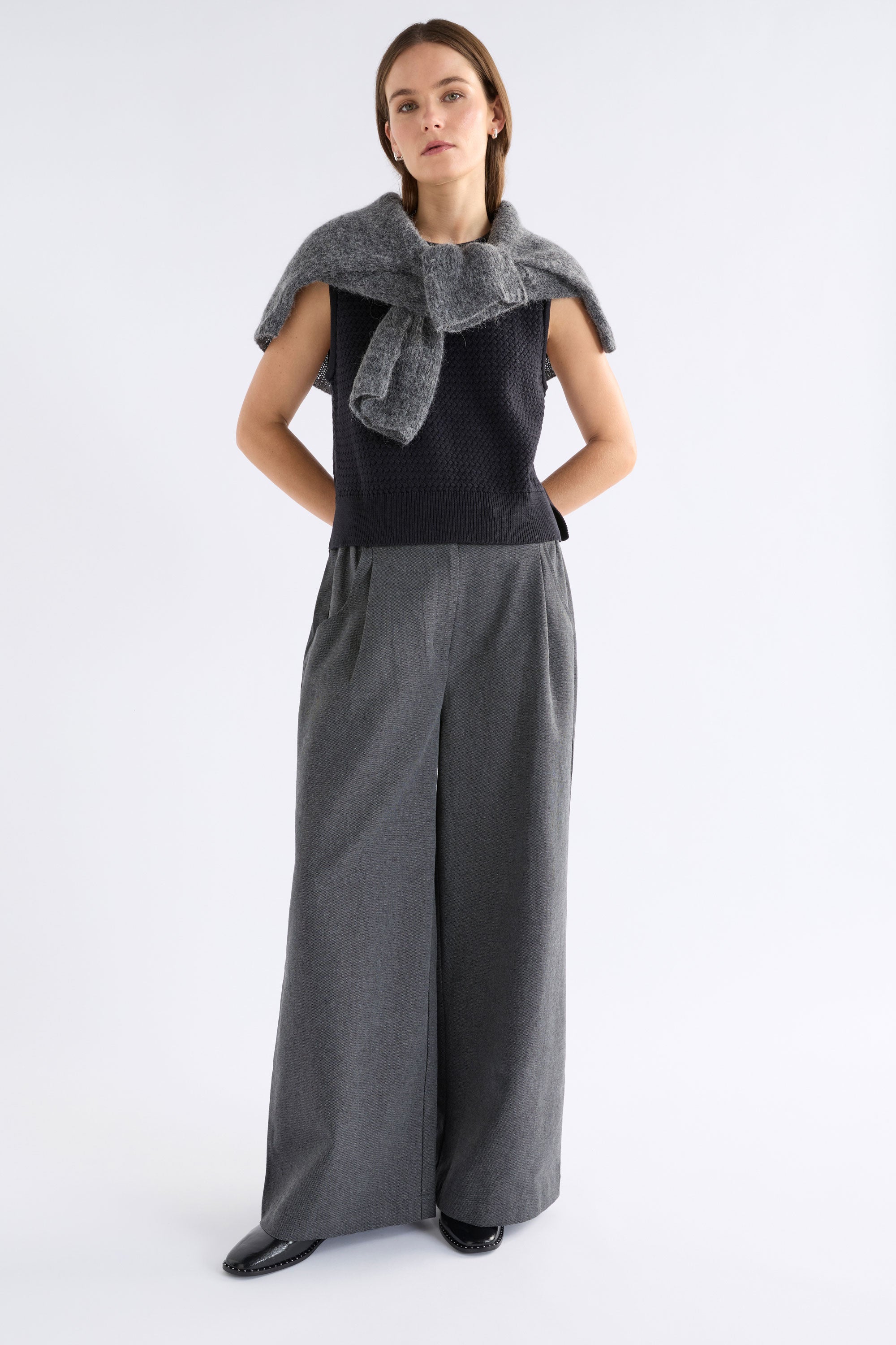 Naya Knit Vest Black | ELK AU
