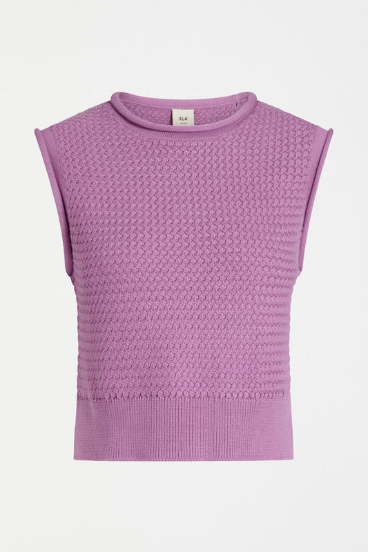 Naya Knit Vest Violet Knitwear - ELK | VIOLET