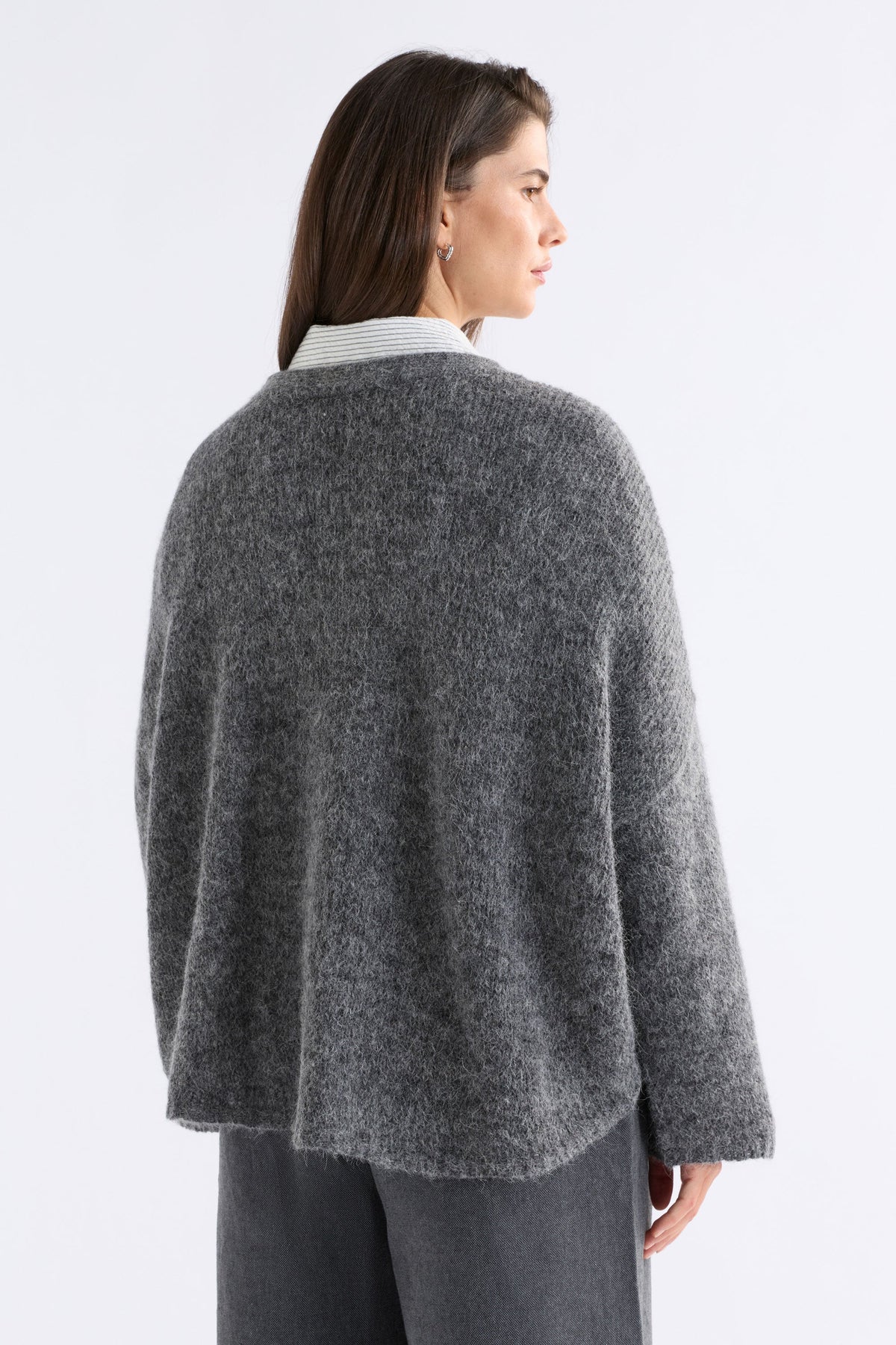 Agna Luna Sweater Knitwear - ELK AU | MID GREY MARLE