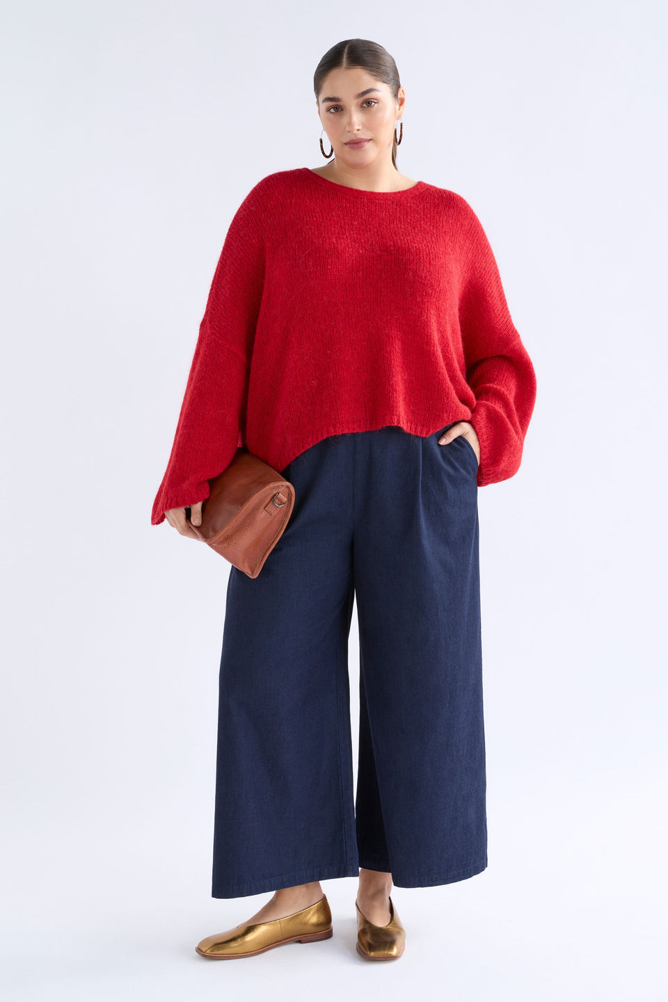 Agna Luna Sweater Knitwear - ELK AU | FLAME RED