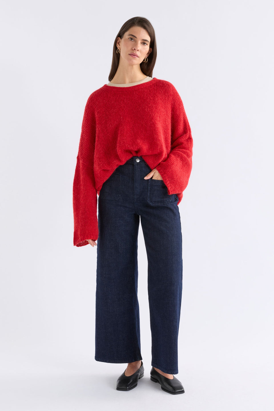 Agna Luna Sweater Knitwear - ELK AU | FLAME RED