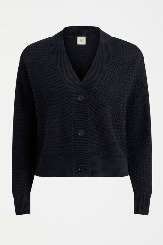 Naya Cardigan Knitwear - ELK | BLACK
