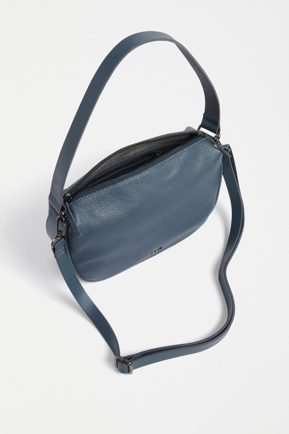 Illin Mini Leather Sling Shoulder Bag with  Detachable Crossbody Strap Internal | DENIM