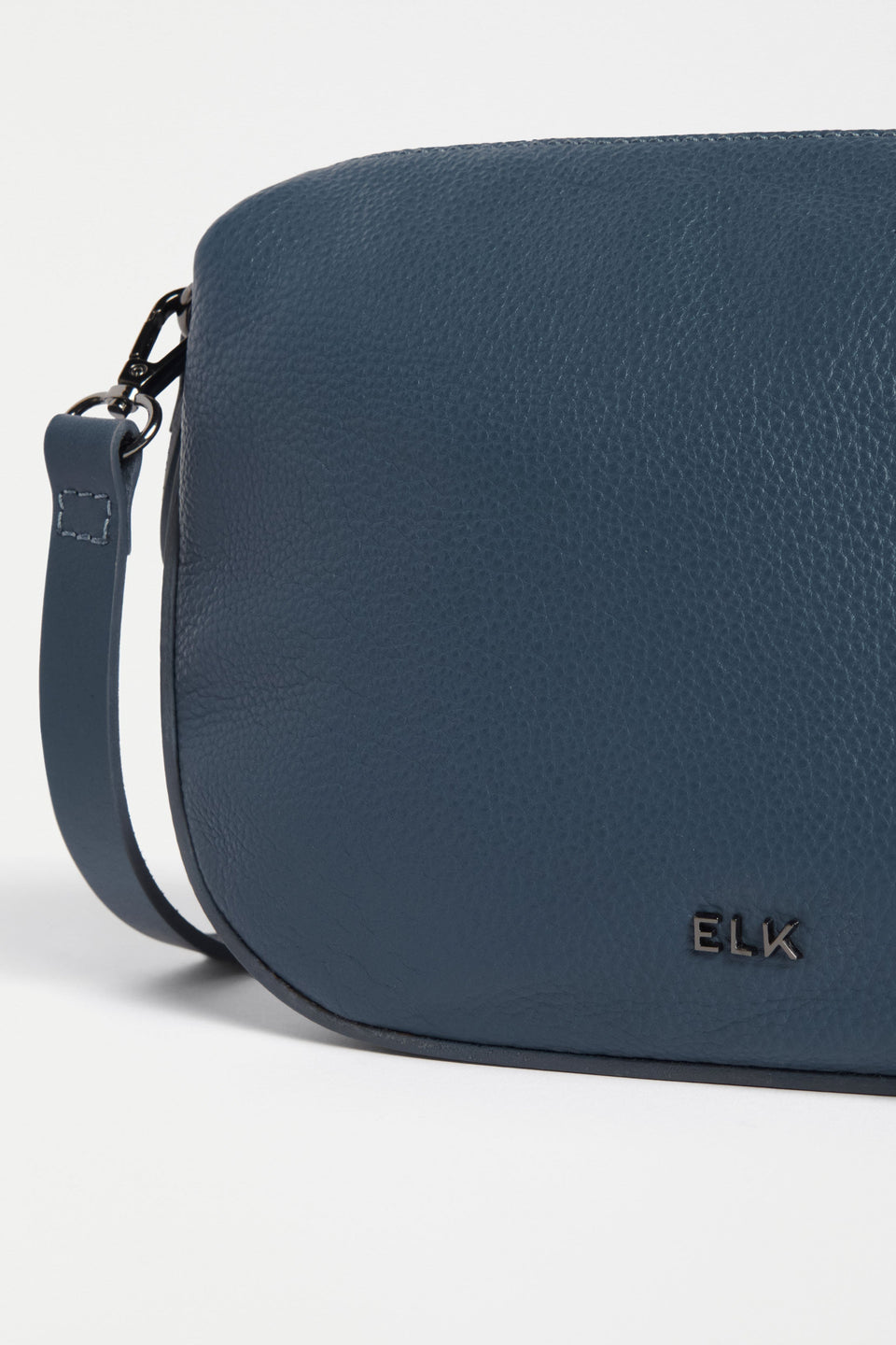 Illin Mini Leather Sling Shoulder Bag with  Detachable Crossbody Strap Detail | DENIM
