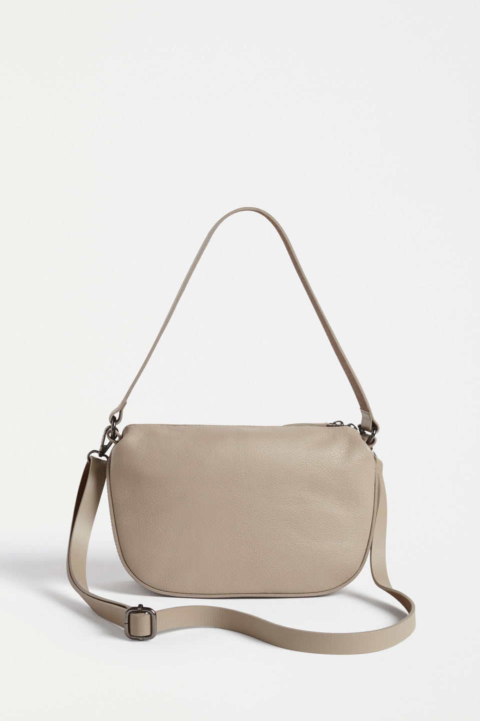 Illin Mini Leather Sling Shoulder Bag with  Detachable Crossbody Strap Back | TAUPE