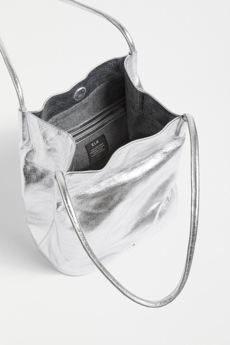 Orsa Metallic Handbag Large Bags - ELK | SILVER