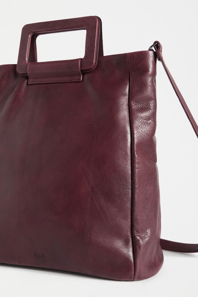 Nysa Tote Large Bags - ELK | BORDEAUX