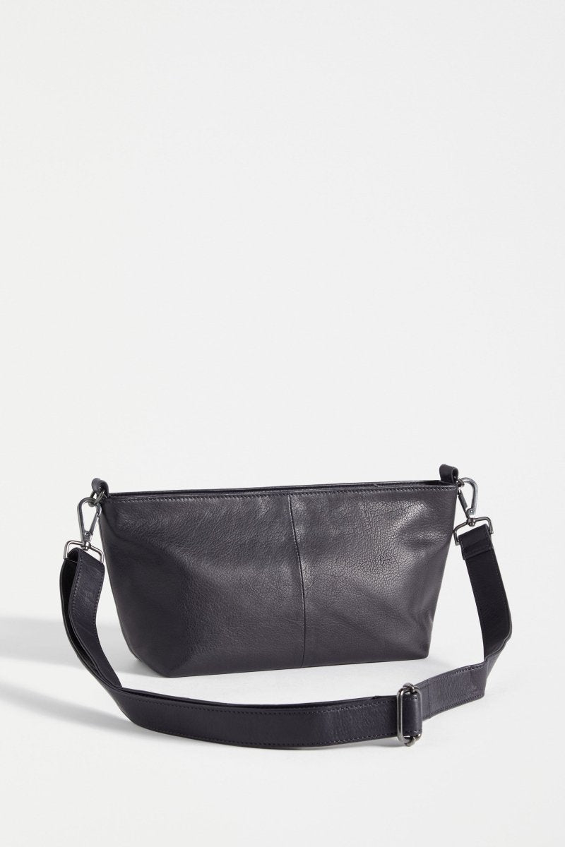 Hansen Remnant Leather Crossbody Bag | NAVY
