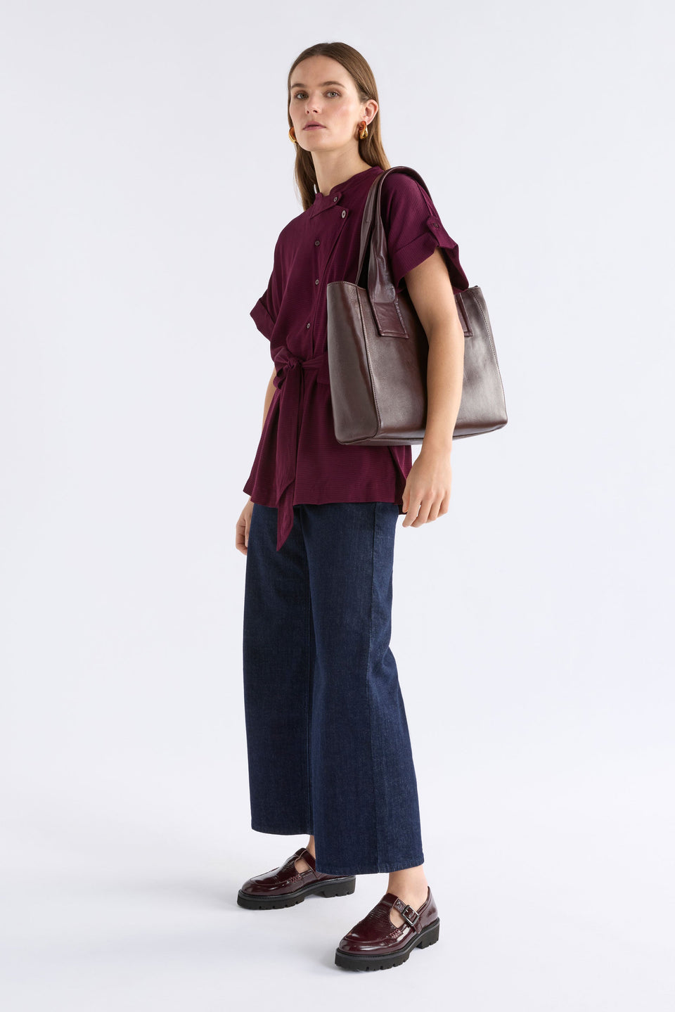 Rahni Leather Tote Large Bags - ELK | VERDANT