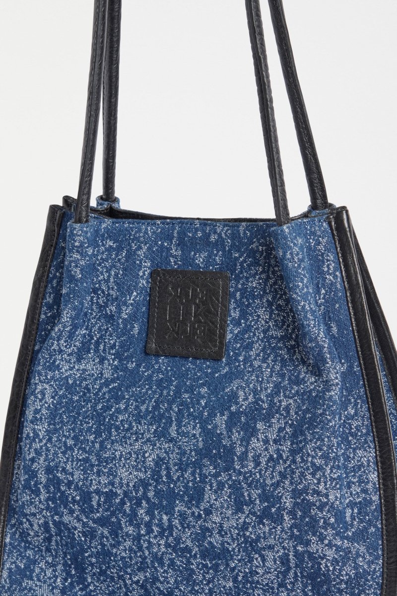 Nelas Fabric Tote Small Bags - ELK | FLECK JACQUARD