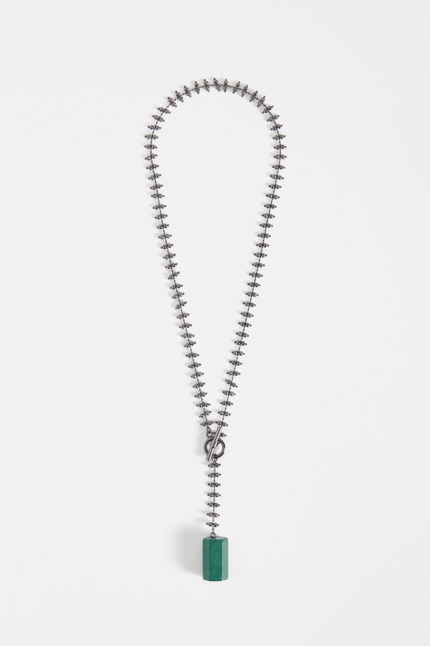 Kivi Statement Chain and Pendant Necklace | GUNMETAL