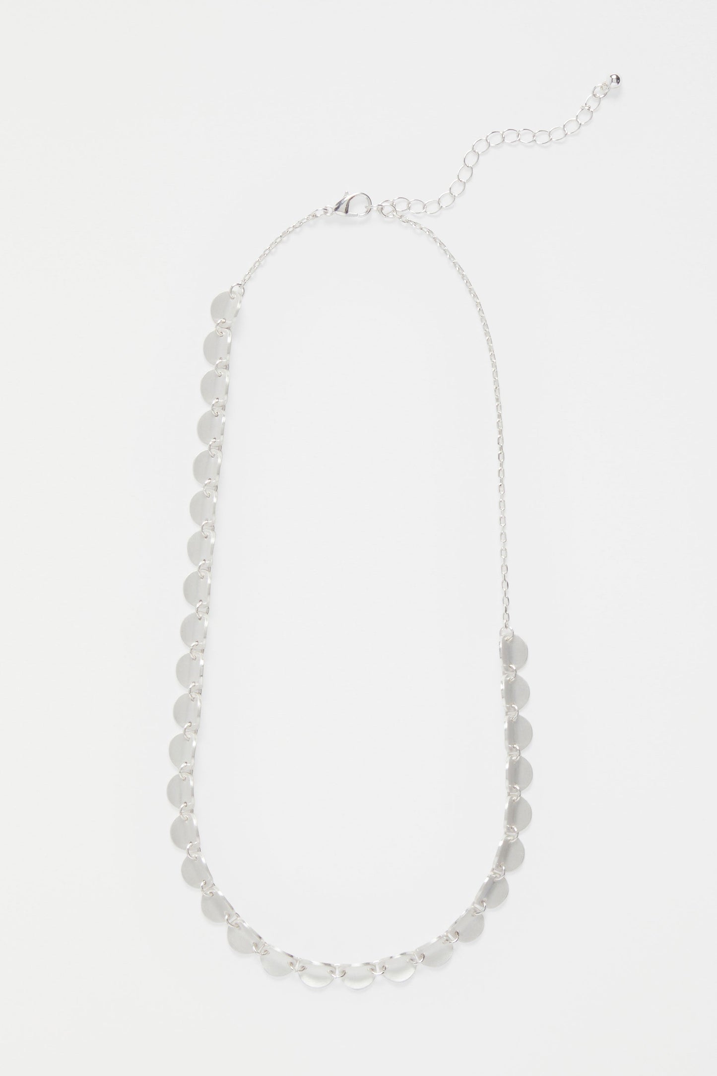 Torri Fine Disc Chain Necklace | SILVER