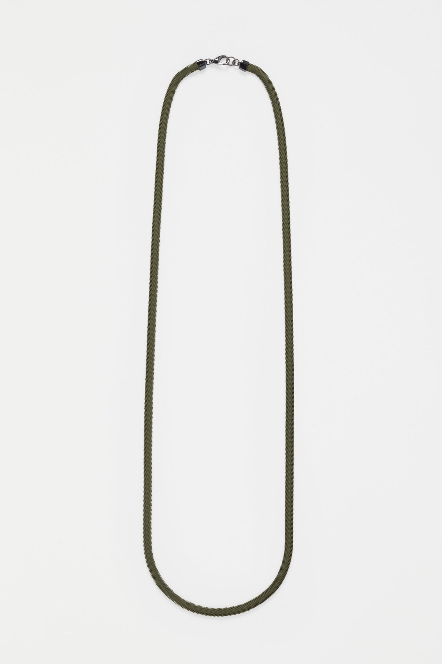 Ellar Long Colour Coated Snake Chain Necklace | SEAWEED