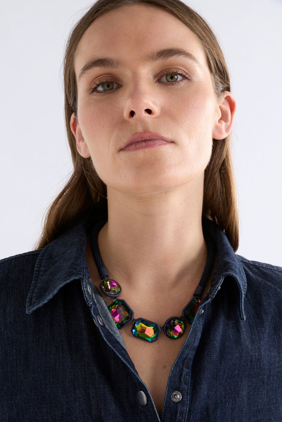 Jule Choker Necklace Necklaces - ELK | IRIDESCENT MAGENTA