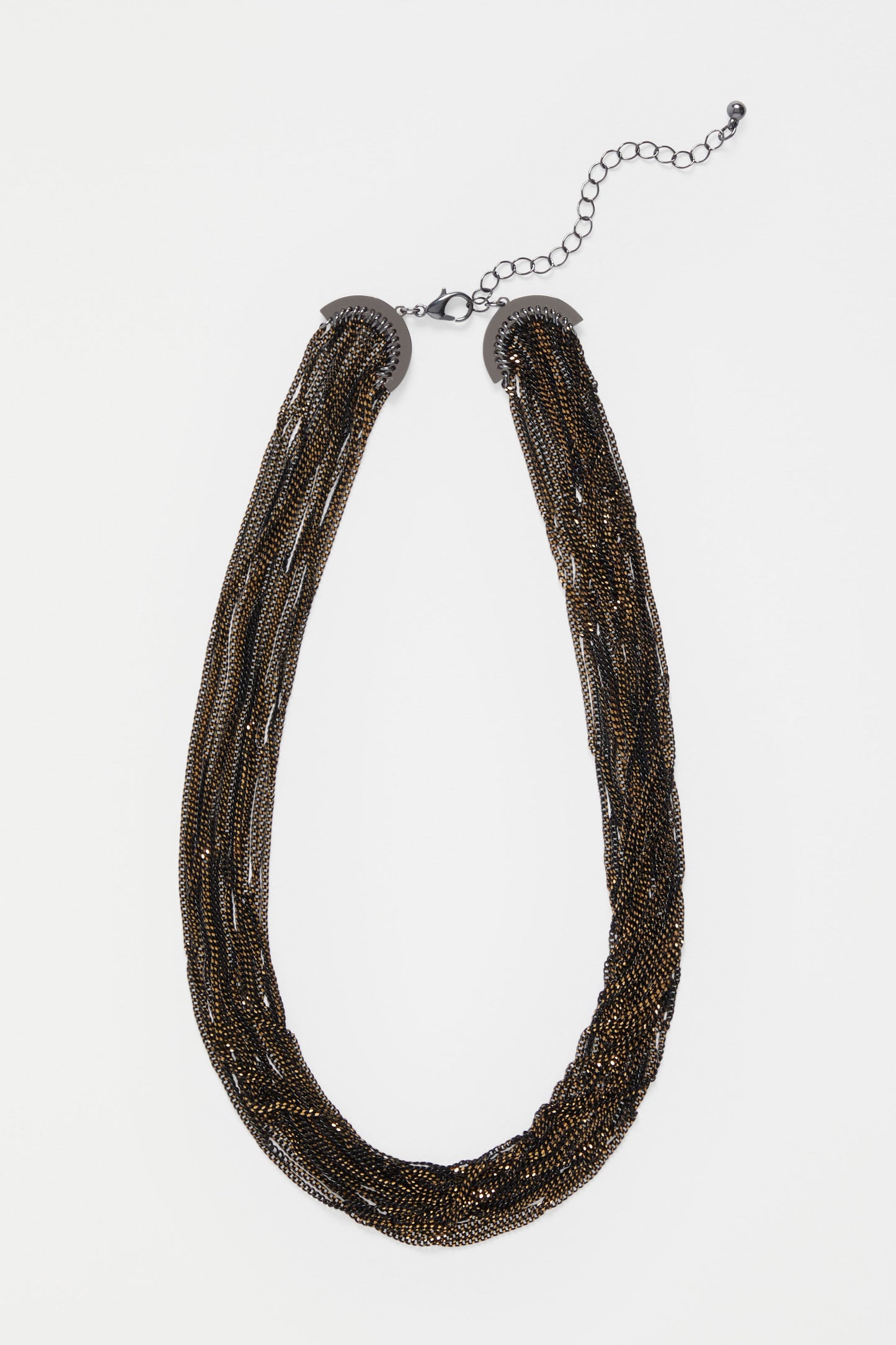 Kade Fine Multi Chain Necklace | BLACK